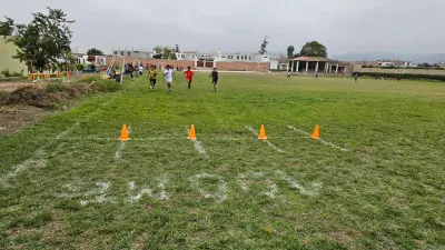 Olimpiadas Deportivas internas de carrera de 100 metros del CNSV